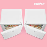 COMFEE RCU40WH3EU(E) 31L Mini Gefrierschrank (-24℃) mit Inverter-Kompressor, D-Energieeffizienz, 4-Sterne-Gefrierleistung, Leise 39 dB, Kompakter Tisch Gefrierschrank für Büro, Küche, Studentenhaus