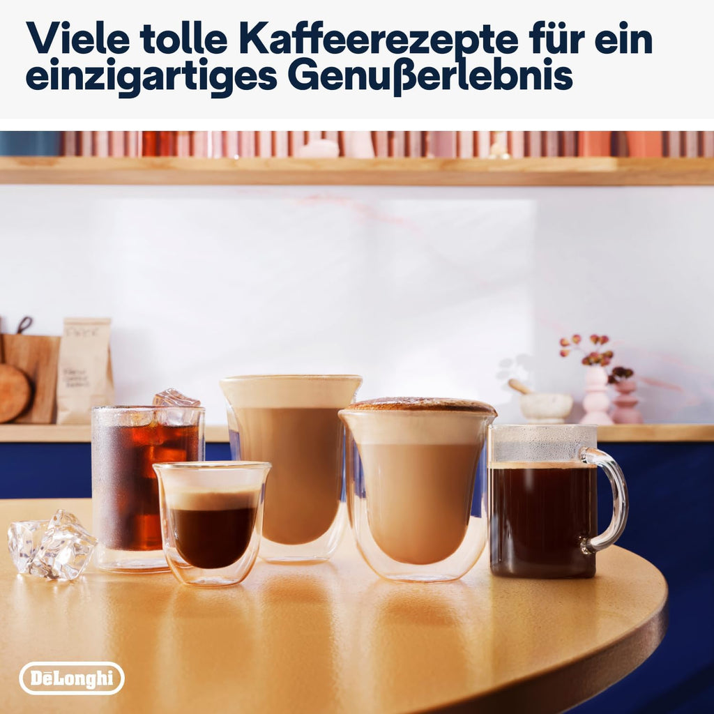 Cafetera espresso De'Longhi La Specialista Arte EC9155.MB con portafiltro y molinillo, 8 niveles de molienda, 15 bares, 3 niveles de temperatura, boquilla para espuma de leche, 1300 W, depósito de 1,5 l, acero inoxidable/negro, incluye kit de barista