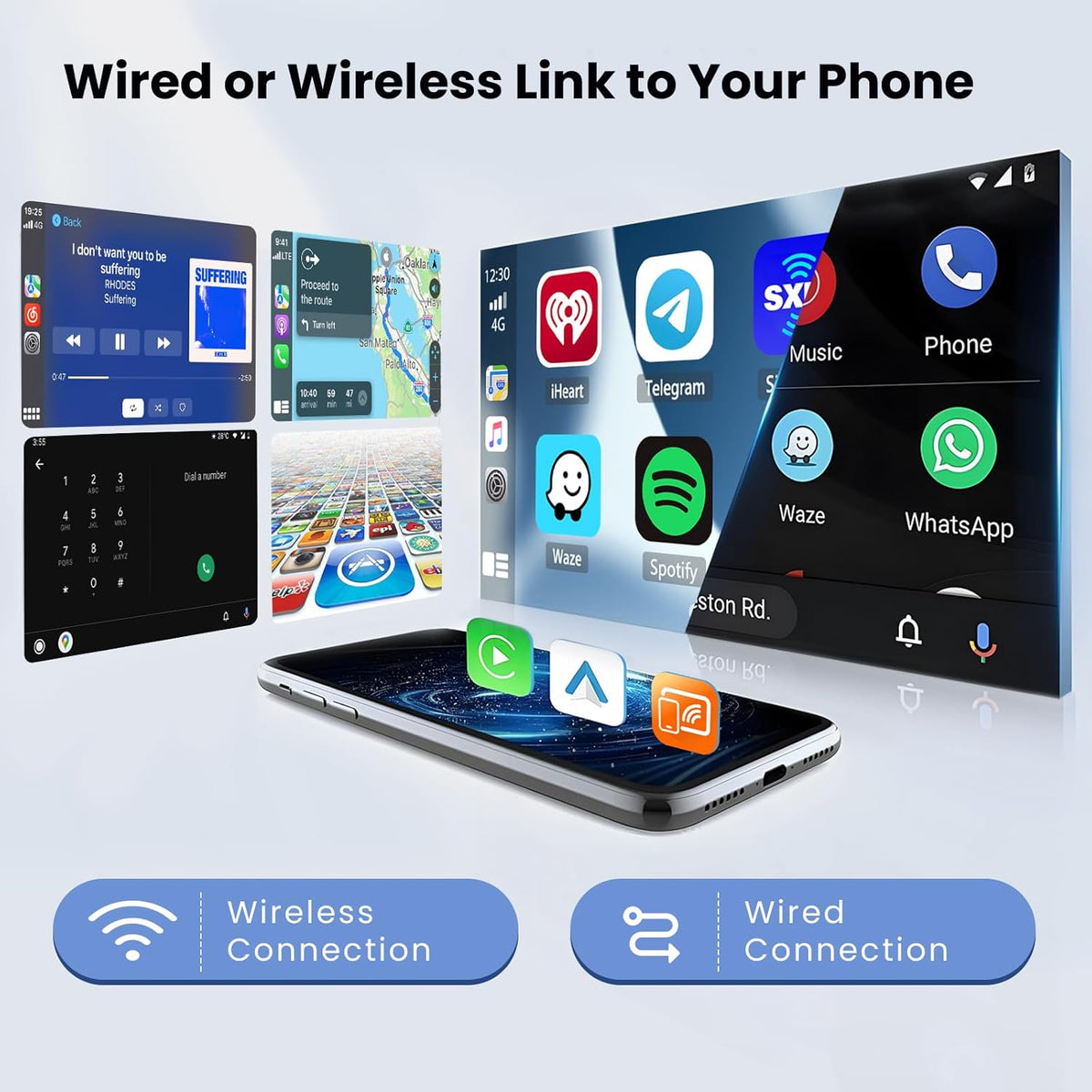 Autorradio Android 15 de 2+64GB para Renault Megane 3 2009-2014, Radio con pantalla táctil de 9 pulgadas, Carplay y Android Auto inalámbricos, Hikity, Bluetooth, Estéreo, WiFi, RDS, USB + Cámara de visión trasera