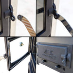 Estufa de leña con horno y placa de cocción ABC Concept 2 Air Mini, conexión múltiple, estufa de leña de 10 kW, chimenea, estufa, estufa de taller, estufa sueca, estufa de cabaña, estufa de calefacción, estufa de leña