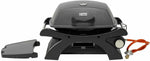 Barbacoa de gas de sobremesa tepro Abington (pequeña), 1 quemador con máx. 3,2 kW de potencia, encendido piezoeléctrico, termómetro, dimensiones aprox. 102 x 46,2 x 38 cm, antracita / negro
