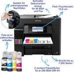 Impresora multifunción de inyección de tinta con depósito de tinta EcoTank ET-5850 DIN-A4 con Wi-Fi y fax