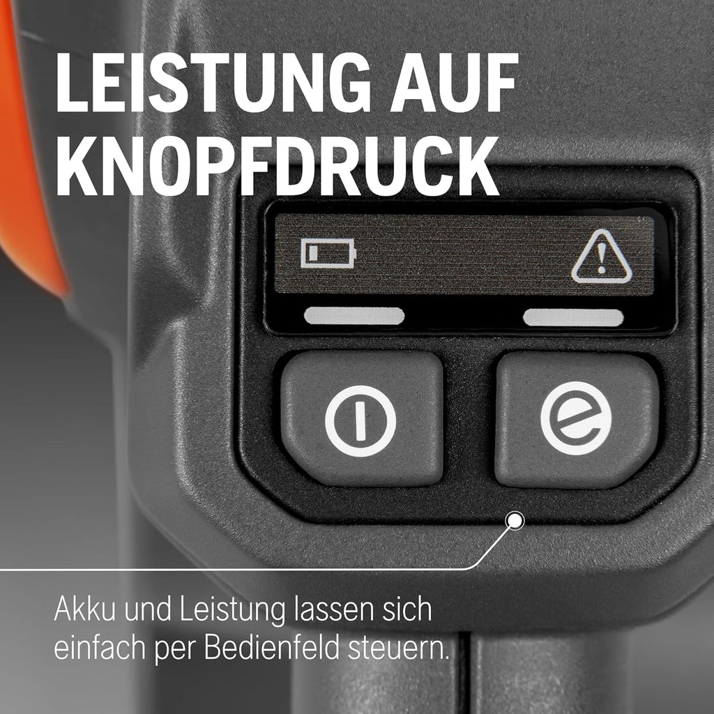 Husqvarna 225i Akku-Kettensäge - Leicht, kabellos, leise, 14″ Schiene, 20 m/s Kettengeschwindigkeit, ideal für Baumschnitt und Gartenpflege (inkl. Akku & Ladegerät)