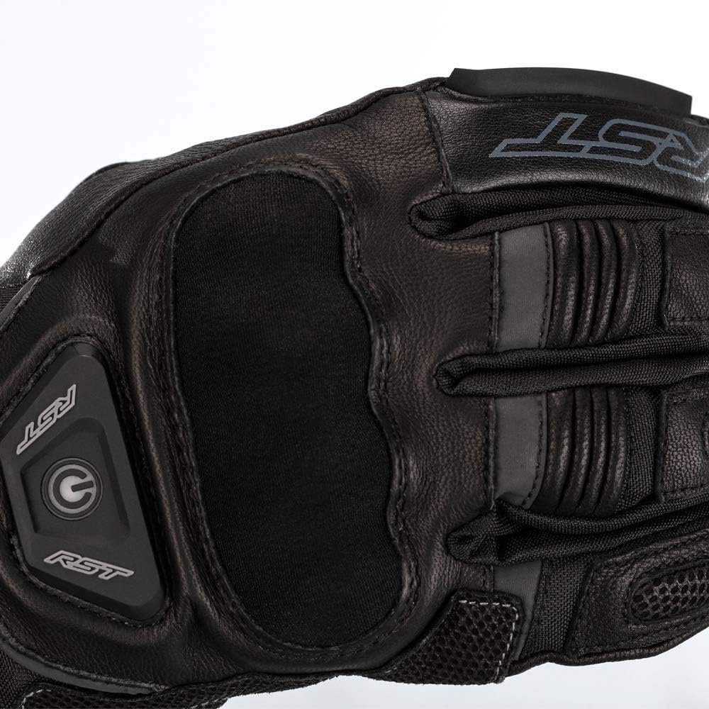 Guantes de moto calefactables RST Paragon 6 WP (Negro, S)