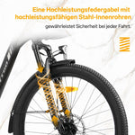 Bicicleta eléctrica ttgo de 26 pulgadas para hombre y mujer, con batería de 36V 14,5Ah/18Ah, autonomía de 60–120 km, bicicleta urbana, pantalla LCD, 6/7 velocidades, cuadro de aluminio, bicicleta eléctrica con cesta