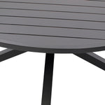 DEGAMO Gartentisch Ausziehtisch Arles 140cm rund, ausziehbar auf oval 200cm, Aluminium anthrazit, Outdoor, wetterfest