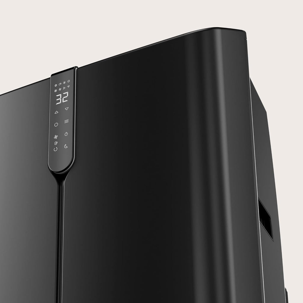 Aire acondicionado portátil EVVO Clima P14 Silent WLAN, 14.000 BTU, con bomba de calor, tipo pingüino, refrigeración y calefacción, WLAN, silencioso, deshumidificador, frío y calor, con kit de ventana