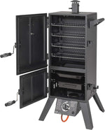Barbacoa de gas El Fuego® "Portland XL" | incl. funda protectora | incl. manguera de gas y regulador de presión | incl. recipiente de agua y caja de ahumado | Ahumador | Smoker | AY 3172