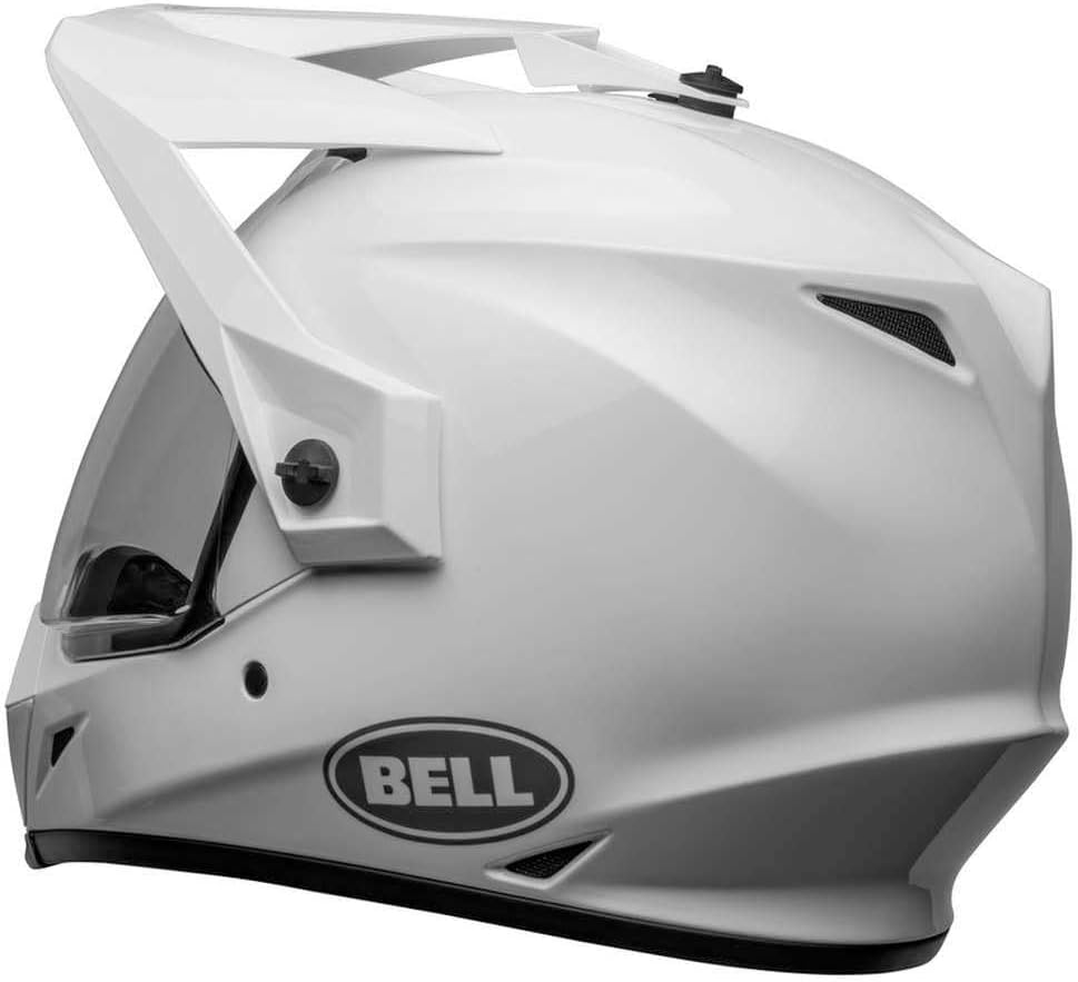 Casco de moto Bell MX-9 ADV MIPS sólido ECE de policarbonato, MIPS, visera ajustable, ventilación Velocity Flow, forro antimicrobiano lavable, rendimiento profesional, color: blanco, talla: 2X
