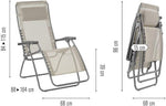Tumbona relax Lafuma, plegable y ajustable, RSXA Clip, Batyline, color: Seigle, LFM2035-8548