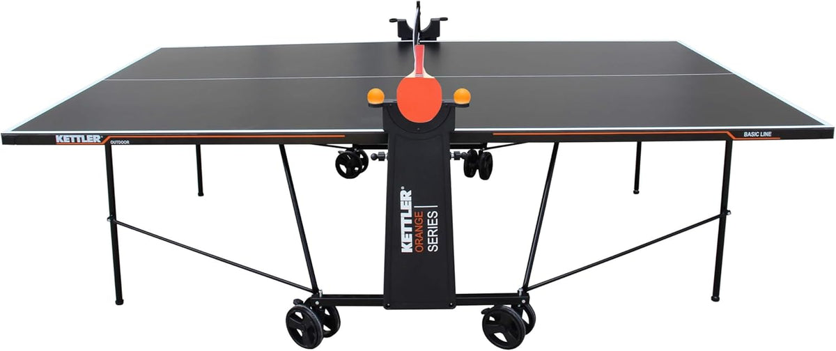 KETTLER Tischtennisplatte Basic Outdoor | Wetterfest | Zusammenklappbar
