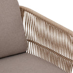 Hespéride – Deona Gartensofa in Taupe und Akazie – 2-Sitzer – Abnehmbare, Wasserabweisende Kissen – Garten-, Terrassen- und Balkonmöbel