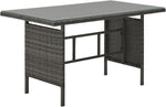 Conjunto de salón para jardín SVITA Monroe, muebles de salón de ratán sintético, grupo de asientos, gris