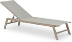 Tumbona de jardín IDIMEX ESPIRITU ajustable en altura, champán – Tumbona con respaldo ajustable de aluminio y textileno resistente a los rayos UV, para terraza, balcón, jardín, tumbona de relax para exterior