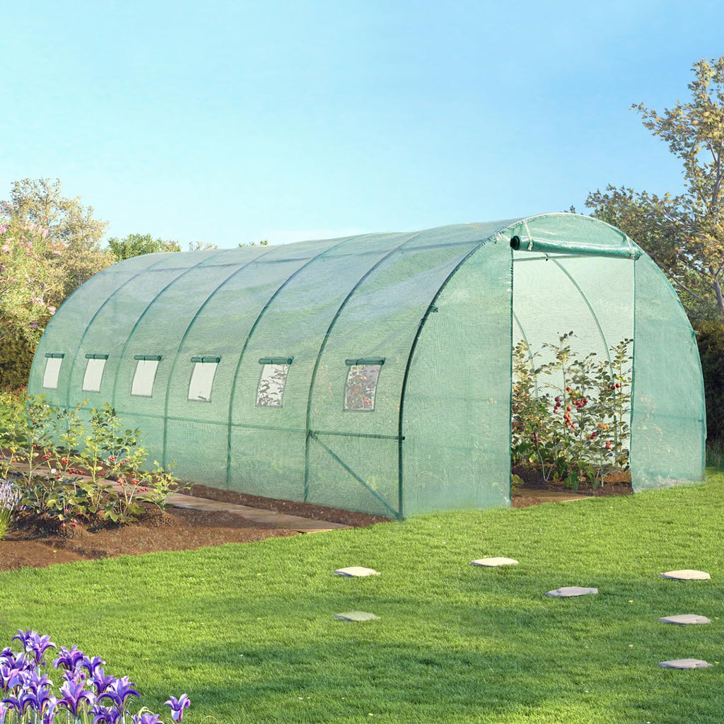 ProBache - Invernadero Túnel de Jardín 18m² Verde Gama hortícola CRIMEA 6x3m