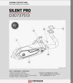 Tubo de escape Tecnigas Silencieux Pro homologado para moto de 50 cc, acero con pintura anticalórica y protector, Minarelli horizontal CE