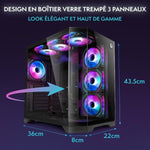 PC Gamer VIBOX Completo Pantalla 27" Intel Core i9 12900KF 5,2 GHz Nvidia RTX 5070 12 GB 32 GB RAM 1 TB SSD NVMe M.2 Windows 11 WiFi Negro